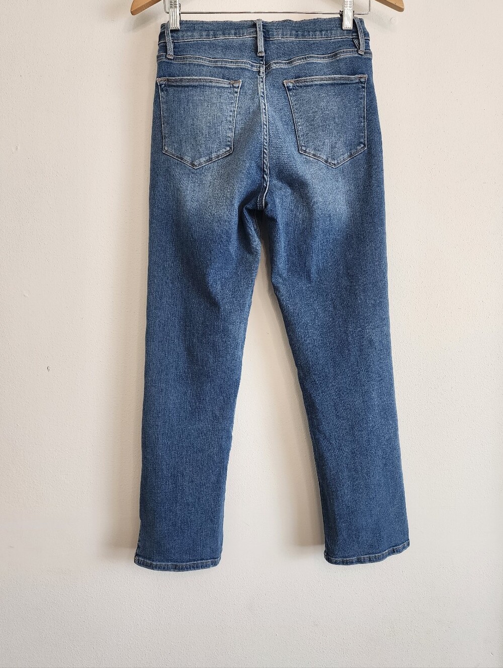 FRAME Le High Straight Split Hem Caroline Jeans Size 28 Cropped High Rise Medium - Picture 6 of 11